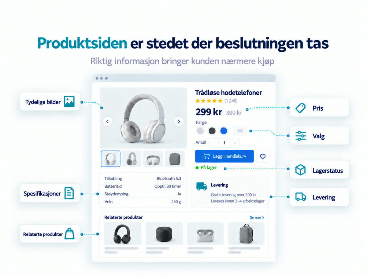Produktsiden er stedet der beslutningen tas