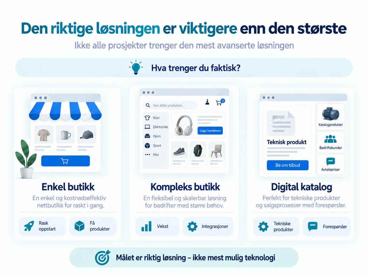 Den riktige løsningen er viktigere enn den største